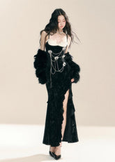 Royal Sister Slit Maxi Dress